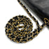 VINTAGE CHANEL MATELASSE CHAIN SHOULDER BAG BLACK LAMB SKIN GOLD HARDWARE 90324827