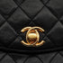 VINTAGE CHANEL MATELASSE CHAIN SHOULDER BAG BLACK LAMB SKIN GOLD HARDWARE 90326851