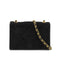 VINTAGE CHANEL MATELASSE COCOMARK CHAIN SHOULDER BAG BLACK SUEDE GOLD HARDWARE 90328714