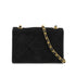 VINTAGE CHANEL MATELASSE COCOMARK CHAIN SHOULDER BAG BLACK SUEDE GOLD HARDWARE 90328714