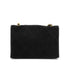 VINTAGE CHANEL MATELASSE COCOMARK CHAIN SHOULDER BAG BLACK SUEDE GOLD HARDWARE 90328714