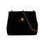 VINTAGE CHANEL MATELASSE CHAIN SHOULDER BAG BLACK SUEDE GOLD HARDWARE 9034449