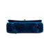 VINTAGE CHANEL SINGLE FLAP CHAIN SHOULDER MAGAZINE HOLDER BAG BLUE VELVET GOLD HARDWARE 90343010