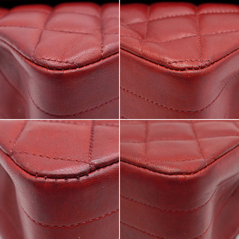 VINTAGE CHANEL MATELASSE CHAIN SHOULDER BAG BORDEAUX LAMB SKIN GOLD HARDWARE 90338306