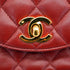VINTAGE CHANEL MATELASSE CHAIN SHOULDER BAG BORDEAUX LAMB SKIN GOLD HARDWARE 90338306