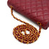 VINTAGE CHANEL MATELASSE CHAIN SHOULDER BAG BORDEAUX LAMB SKIN GOLD HARDWARE 90338306
