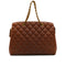 VINTAGE CHANEL MATELASSE CHAIN SHOULDER BAG BROWN LAMB SKIN GOLD HARDWARE 90340506