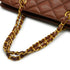 VINTAGE CHANEL MATELASSE CHAIN SHOULDER BAG BROWN LAMB SKIN GOLD HARDWARE 90340506