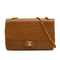VINTAGE CHANEL MATELASSE CHAIN SHOULDER BAG BROWN LAMB SKIN GOLD HARDWARE 90344575