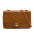 VINTAGE CHANEL MATELASSE CHAIN SHOULDER BAG BROWN LAMB SKIN GOLD HARDWARE 90344575