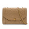 VINTAGE CHANEL MATELASSE CHAIN SHOULDER BAG BROWN LAMB SKIN GOLD HARDWARE 90324754