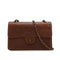 VINTAGE CHANEL MATELASSE CHAIN SHOULDER BAG BROWN LEATHER GOLD HARDWARE 90326856