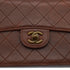 VINTAGE CHANEL MATELASSE CHAIN SHOULDER BAG BROWN LEATHER GOLD HARDWARE 90326856