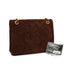 VINTAGE CHANEL MATELASSE CHAIN SHOULDER BAG BROWN SUEDE GOLD HARDWARE 90334872