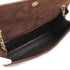 VINTAGE CHANEL MATELASSE CHAIN SHOULDER BAG BROWN SUEDE GOLD HARDWARE 90335596