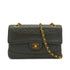 VINTAGE CHANEL MATELASSE CHAIN SHOULDER BAG DARK GREEN LAMB SKIN GOLD HARDWARE 90337300