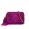 VINTAGE CHANEL MATELASSE CHAIN SHOULDER BAG FRINGE PURPLE SUEDE GOLD HARDWARE 90325799