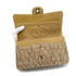 VINTAGE CHANEL MATELASSE CHAIN SHOULDER BAG GOLD YELLOW TWEED GOLD HARDWARE 90322175