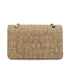 VINTAGE CHANEL MATELASSE CHAIN SHOULDER BAG GOLD YELLOW TWEED GOLD HARDWARE 90322175