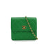 VINTAGE CHANEL MATELASSE CHAIN SHOULDER BAG GREEN CAVIAR SKIN GOLD HARDWARE 90330697