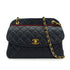 VINTAGE CHANEL MATELASSE CHAIN SHOULDER BAG NAVY LAMB SKIN GOLD HARDWARE 90340509