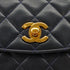 VINTAGE CHANEL MATELASSE CHAIN SHOULDER BAG NAVY LAMB SKIN GOLD HARDWARE 90340509