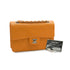 VINTAGE CHANEL MATELASSE CHAIN SHOULDER BAG ORANGE CAVIAR SKIN SILVER HARDWARE 90343932