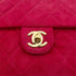 VINTAGE CHANEL MINI MATELASSE CHAIN SHOULDER BAG RED SUEDE GOLD HARDWARE 90319683