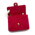 VINTAGE CHANEL MINI MATELASSE CHAIN SHOULDER BAG RED SUEDE GOLD HARDWARE 90319683