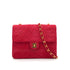 VINTAGE CHANEL MINI MATELASSE CHAIN SHOULDER BAG RED SUEDE GOLD HARDWARE 90319683