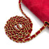 VINTAGE CHANEL MINI MATELASSE CHAIN SHOULDER BAG RED SUEDE GOLD HARDWARE 90319683