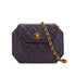 VINTAGE CHANEL MATELASSE CHAIN SHOULDER BAG PURPLE LAMB SKIN GOLD HARDWARE 90330957
