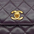 VINTAGE CHANEL MATELASSE CHAIN SHOULDER BAG PURPLE LAMB SKIN GOLD HARDWARE 90330957