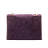 VINTAGE CHANEL MATELASSE CHAIN SHOULDER BAG PURPLE SUEDE GOLD HARDWARE 90319662
