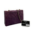 VINTAGE CHANEL MATELASSE CHAIN SHOULDER BAG PURPLE SUEDE GOLD HARDWARE 90319662