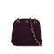 VINTAGE CHANEL MATELASSE CHAIN SHOULDER BAG PURPLE SUEDE GOLD HARDWARE 90335036