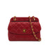 VINTAGE CHANEL MATELASSE CHAIN SHOULDER BAG RED LAMB SKIN GOLD HARDWARE 90321013