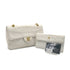 VINTAGE CHANEL MATELASSE CHAIN SHOULDER BAG WHITE LAMB SKIN GOLD HARDWARE 90324753