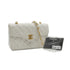VINTAGE CHANEL MATELASSE CHAIN SHOULDER HAND BAG WHITE LAMB SKIN GOLD HARDWARE 90343615
