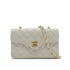 VINTAGE CHANEL MATELASSE CHAIN SHOULDER HAND BAG WHITE LAMB SKIN GOLD HARDWARE 90343615