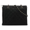 VINTAGE CHANEL COCOMARK MATELASSE CHAIN TOTE BAG BLACK CAVIAR SKIN SILVER HARDWARE 90339972