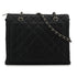 VINTAGE CHANEL COCOMARK MATELASSE CHAIN TOTE BAG BLACK CAVIAR SKIN SILVER HARDWARE 90339972