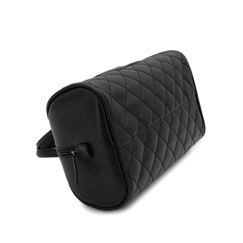 VINTAGE CHANEL MATELASSE COCOMARK BOSTON BAG BLACK CAVIAR SKIN 90328124