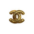 VINTAGE CHANEL MATELASSE COCOMARK BROOCH GOLD ACCESSORY 90318637