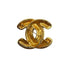 VINTAGE CHANEL MATELASSE COCOMARK BROOCH GOLD ACCESSORY 90318637