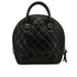 VINTAGE CHANEL PARIS LIMITED MATELASSE COCOMARK HAND BAG BLACK LAMB SKIN GOLD HARDWARE 90327293