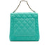 VINTAGE CHANEL MATELASSE COCOMARK CHAIN HAND BAG TURQUOISE BLUE LAMB SKIN SILVER HARDWARE 90340485