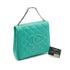 VINTAGE CHANEL MATELASSE COCOMARK CHAIN HAND BAG TURQUOISE BLUE LAMB SKIN SILVER HARDWARE 90340485