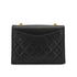 VINTAGE CHANEL MATELASSE COCOMARK CHAIN SHOULDER BAG BLACK LAMB SKIN GOLD HARDWARE 90338352