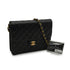 VINTAGE CHANEL MATELASSE COCOMARK CHAIN SHOULDER BAG BLACK LAMB SKIN GOLD HARDWARE 90346130
